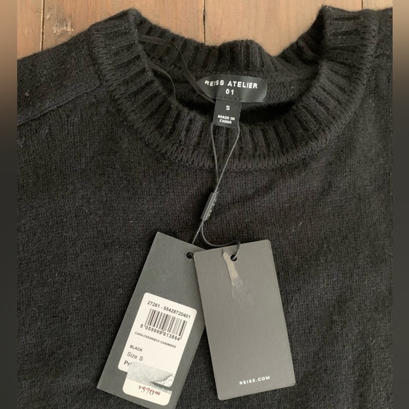 Reiss Atelier 100% cashmere Cara crew neck sweater NWT - Picture 3 of 6